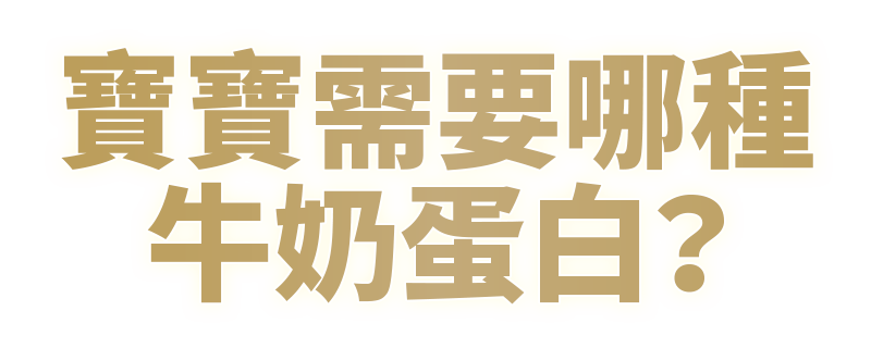 寶寶需要哪種牛奶蛋白？
